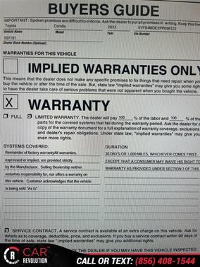 2023 Toyota Corolla LE