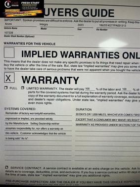 2023 Acura Integra A-Spec Technology