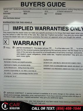 2019 Toyota Highlander LE