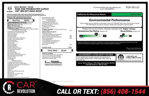 2023 RAM ProMaster 3500 High Roof