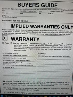 2023 Ford Transit-350 XLT