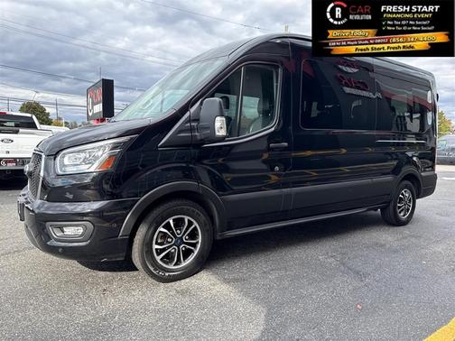 Black 2023 Ford Transit-350 XLT
