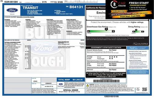 White 2023 Ford Transit-350 Base