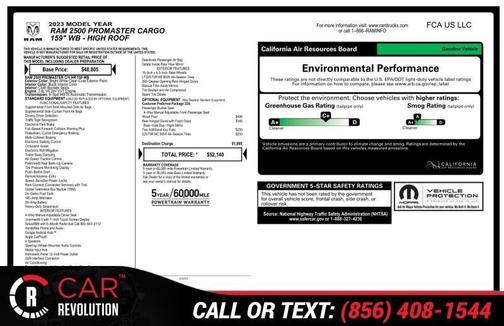 2023 RAM ProMaster 2500 High Roof