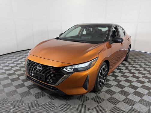 Monarch Orange Metallic/Super Black 2025 Nissan Sentra SR