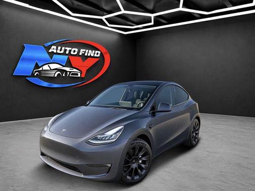 Midnight Silver Metallic 2023 Tesla Model Y CLEAN CARFAX, 1 OWNER, LONG RANGE, AWD, SUNROOF, 7 SEAT INTERIOR