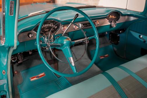 Tropical Turquoise / India Ivory 1956 Chevrolet Bel Air Base