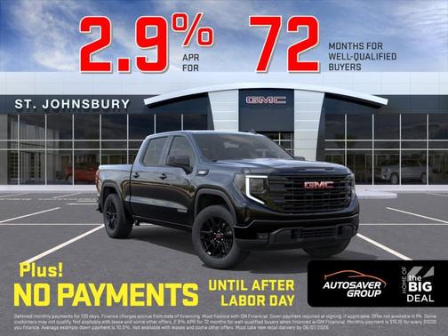 Onyx Black 2026 GMC Sierra 1500 Elevation