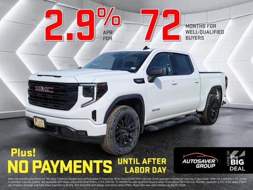 Summit White 2026 GMC Sierra 1500 Elevation