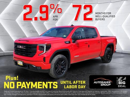 Cardinal Red 2026 GMC Sierra 1500 Elevation