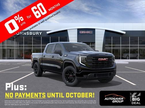 Onyx Black 2026 GMC Sierra 1500 Elevation