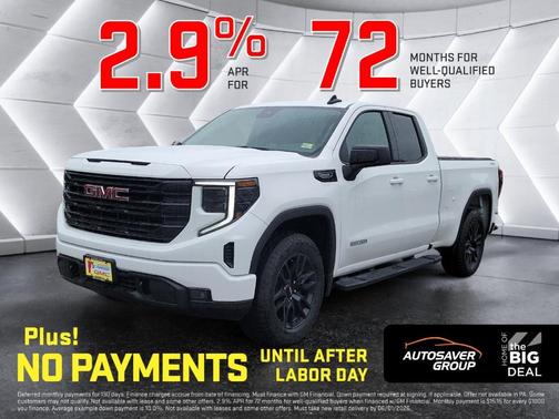 Summit White 2026 GMC Sierra 1500 Elevation