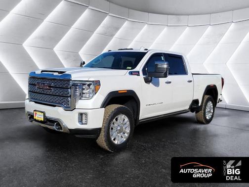 White Frost Tri-Coat 2022 GMC Sierra 3500 Denali