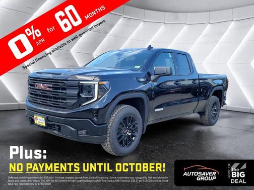 Onyx Black 2026 GMC Sierra 1500 Elevation