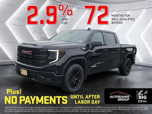 Onyx Black 2026 GMC Sierra 1500 Elevation