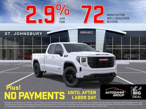 Summit White 2026 GMC Sierra 1500 Elevation