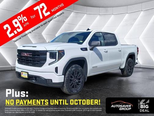 Summit White 2026 GMC Sierra 1500 Elevation
