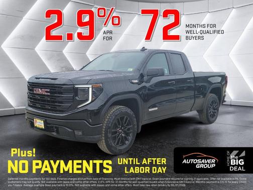 Onyx Black 2026 GMC Sierra 1500 Elevation
