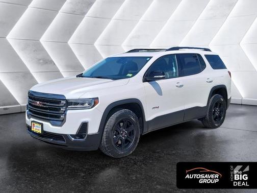 White Frost Tri-Coat 2023 GMC Acadia AT4