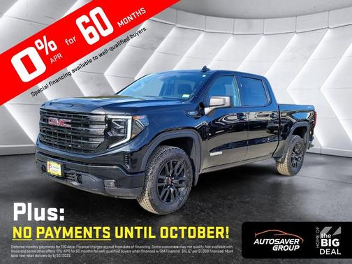 Onyx Black 2026 GMC Sierra 1500 Elevation