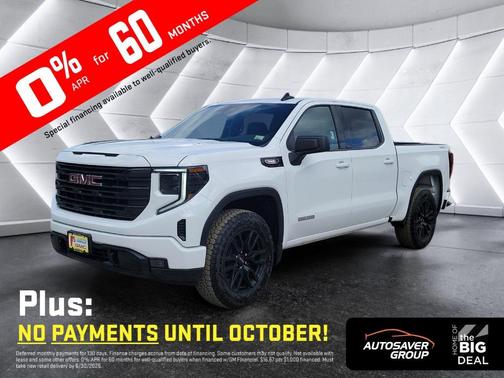 Summit White 2026 GMC Sierra 1500 Elevation