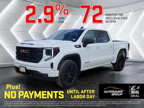 Summit White 2026 GMC Sierra 1500 Elevation