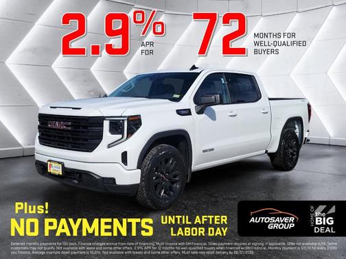 Summit White 2026 GMC Sierra 1500 Elevation