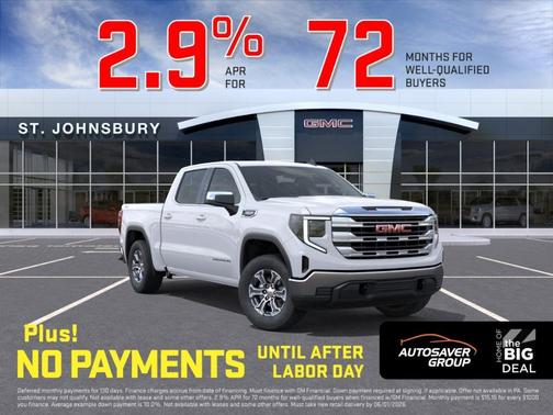 Summit White 2026 GMC Sierra 1500 SLE