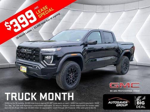 Onyx Black 2026 GMC Canyon Elevation