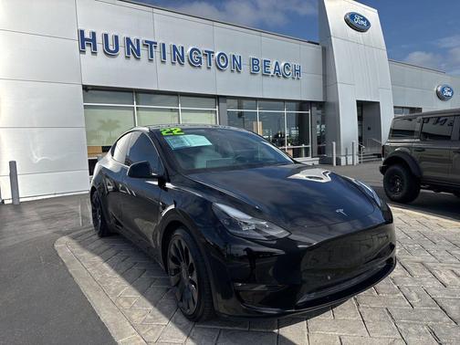 Solid Black 2022 Tesla Model Y Performance Dual Motor All-Wheel Drive