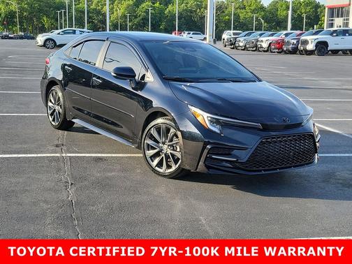 Midnight Black Metallic 2025 Toyota Corolla SE