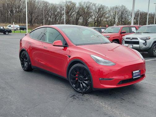 Red Multi-Coat 2023 Tesla Model Y Performance Dual Motor All-Wheel Drive