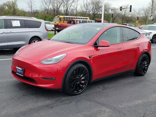 Red Multi-Coat 2023 Tesla Model Y Performance Dual Motor All-Wheel Drive