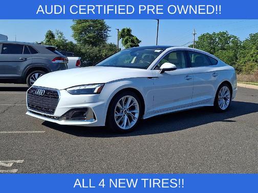Glacier White Metallic 2023 Audi A5 Sportback Premium Plus