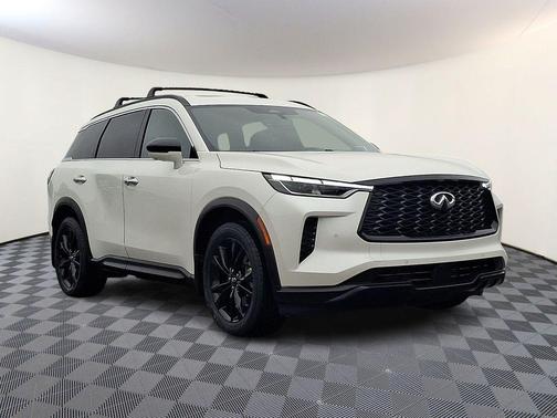 Majestic White 2025 INFINITI QX60 Luxe