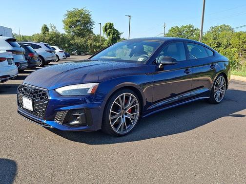 Blue Metallic 2025 Audi A5 Sportback 45 S Line Premium Plus
