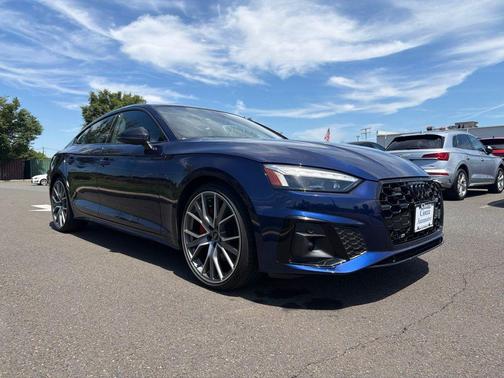 Blue Metallic 2025 Audi A5 Sportback 45 S Line Premium Plus