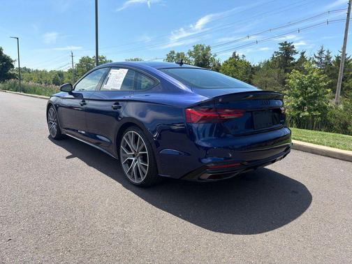 Blue Metallic 2025 Audi A5 Sportback 45 S Line Premium Plus