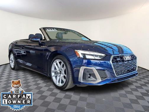 Navarra Blue Metallic/Black Roof 2024 Audi A5 Premium 45 TFSI S line quattro S tronic