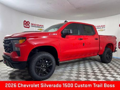 Red Hot 2026 Chevrolet Silverado 1500 Custom Trail Boss