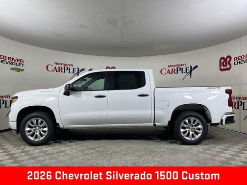 Summit White 2026 Chevrolet Silverado 1500 Custom