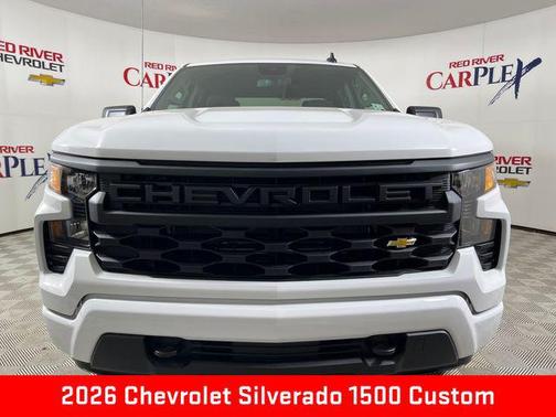 Summit White 2026 Chevrolet Silverado 1500 Custom