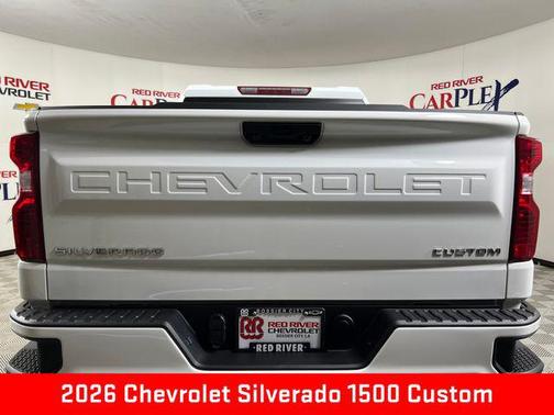 Summit White 2026 Chevrolet Silverado 1500 Custom
