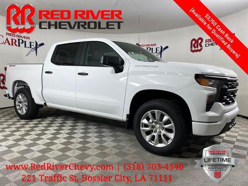 Summit White 2026 Chevrolet Silverado 1500 Custom