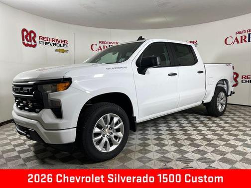 Summit White 2026 Chevrolet Silverado 1500 Custom