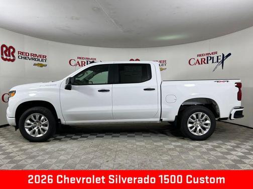 Summit White 2026 Chevrolet Silverado 1500 Custom