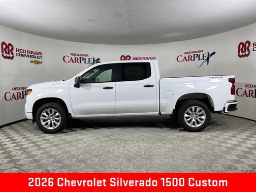 Summit White 2026 Chevrolet Silverado 1500 Custom
