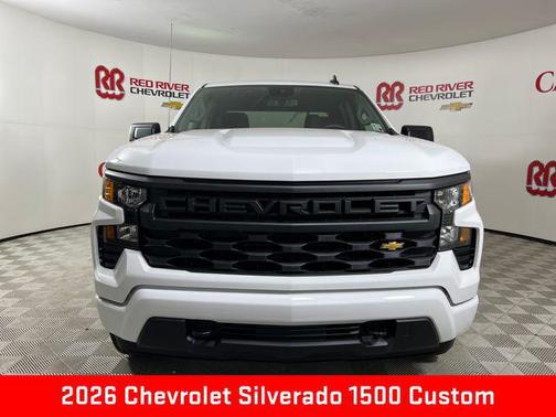 Summit White 2026 Chevrolet Silverado 1500 Custom