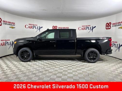 Black 2026 Chevrolet Silverado 1500 Custom