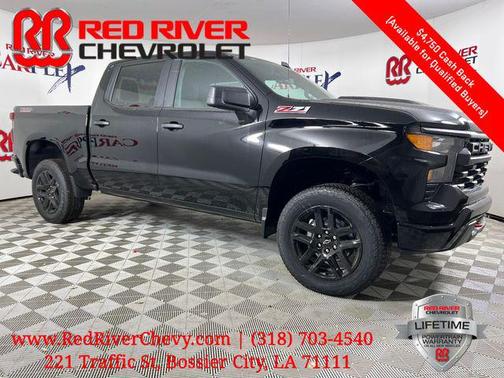 Black 2026 Chevrolet Silverado 1500 Custom Trail Boss